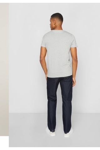 Tommy Hilfiger Sıfır Yaka Erkek T-shirt Gri