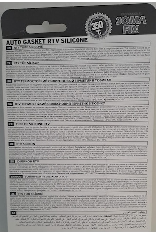 Somafix Rtv Yüksek Isı Silikonu Sıvı Conta 50 Ml Gri S58