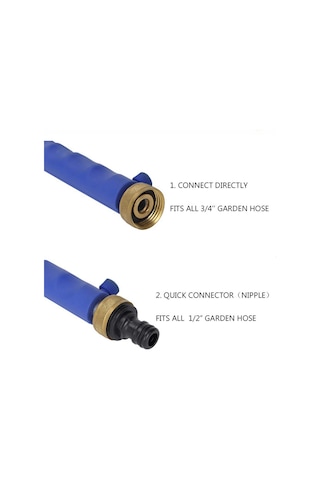 Xiyyadms Yüksek Basınçlu Bahçe Hortumu, Araç Ve Cam Temizliği İçin Taşınabilir 2 Farklı Nozzleli Yıkama Spreyi