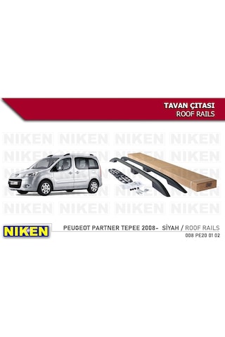 Peugeot Partner Tepee Tavan Çıtası Siyah 2008-sonrası Modeller Uy