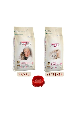 Bonacibo Kitten1,5 KG + Adult Cat 2 KG-mamakabı li