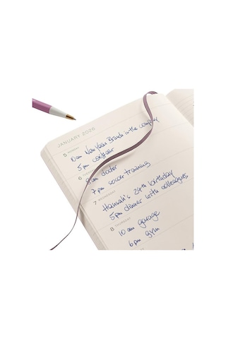 Leuchtturm1917 Orta Boy A5 18 Aylık Ajanda Ve Not Defteri Çizgili 2026 Sert Kapak, İngilizce, Spring Leaf372799 Yeşil