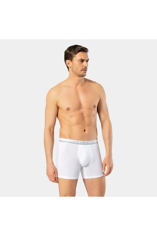 Cacharel Erkek Likralı Boxer 1315/beyaz Beyaz