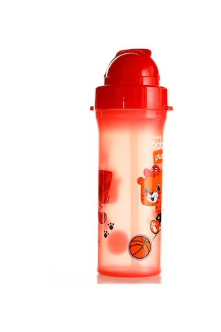 Baby Plus Turuncu Desenli Pipetli Bebek Matara 300 Cc