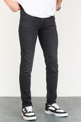 HLT Jeans Jeffrey Taşlamalı Slim Fit Erkek Kot Pantolon Antrasit 492004503