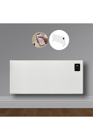 Elektrikli Wifi Konvektör Panel Isıtıcı 2000 W Beyaz