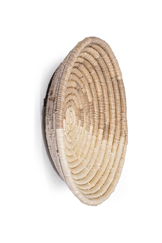 Koza Home Meander Natural Bambu Afrikan El Yapımı Duvar Tabağı Dekoru 45cmx