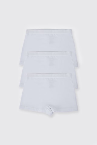Panço Kız Çocuk Beyaz 3'lü Boxer Seti