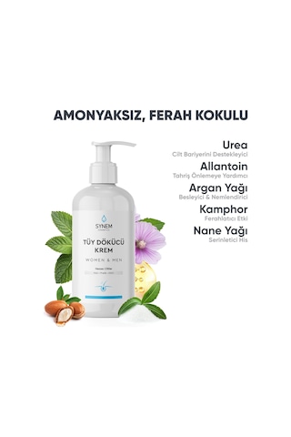 Synem Hassas Ciltler için Unisex Tüy Dökücü Krem 250 ML