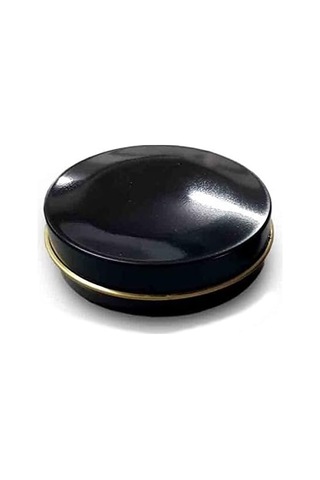Siyah Metal Kutu Mum Kabı Mumluk Lip Balm Yağ Bazlı Krem Kutusu Çok Renkli