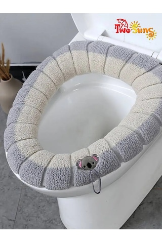 Two Suns Yumuşak Tuvalet Kılıfı 163505069 Gri