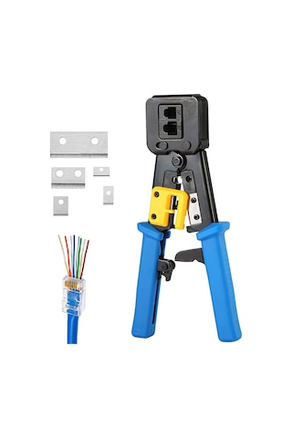 Yeni Nesil Rj45 Pense EzRj45 Sıkma Pensesi RJ11 Rj12 RJ45