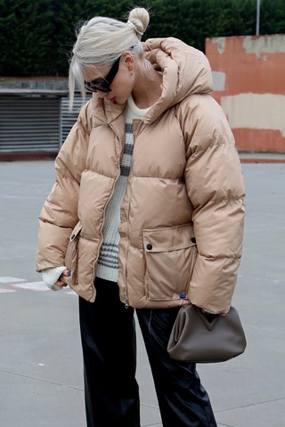Madmext Bej Oversize Cepli Mont Mg1358-bej Bej