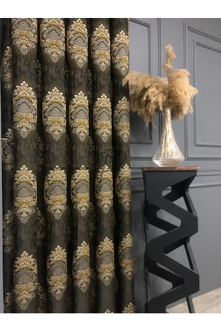 Fon Perdetaç Marka Claose Desen Damask Motifli Fon