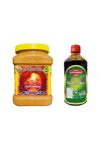 Bozkırlı Çavuşoğlu Tahin Kepeksiz 930 G + Çavuşoğlu Üzüm Pekmezi 1 KG