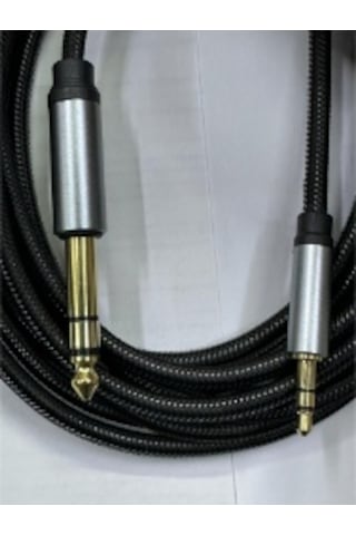 10 Metre 3.5 Mm Stereo 6.3 Mm Stereo Kablo 10 Metre Stereo Amfi Kablosu