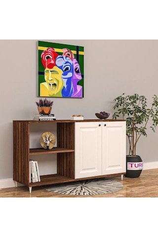 Grey Membran Kapak Konsol Mdf Antrasit
