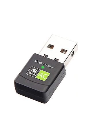 Ally Çift Bant 600 Mbps 2.4 - 5 GHz USB Kablosuz Wi-Fi Adaptör