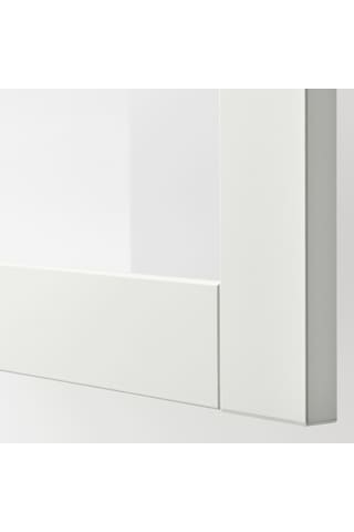 Raf Ünitesi, Beyaz-şeffaf Cam, 120x40x38 Cm, Sındvık Beyaz