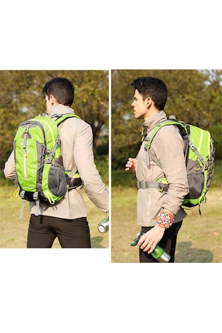 Padalink 40l Dayanıklı Ve Hafif Seyahat Sırt Çantası - Siyah & Kırmızı, 6 Cep İle Pratik Taşıma Çok Renkli