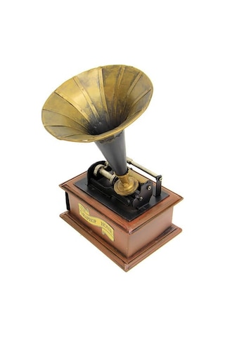 Metal Gramofon Dikiş Kutusu 1210b-1131