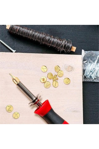 Tangshopping 28 Parça Ahşap Yakma Ucu Harfler Ahşap Yakma Araçları Kişiselleştirilmiş Setler, Oyma El Sanatları Için Ahşap Yakma Dıy