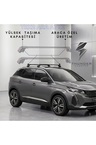 Ford Kuga 2022-2026 Thunder Kilitli Port Bagaj Ara Atkı Tavan Barı Gri