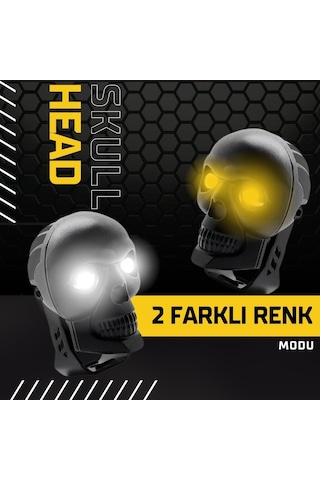 Skull Head Özel Tasarım Off Road Sis Lambası 2 Adet