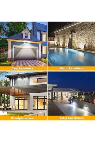 Technojet 122 Ledli Oval Cob Led Solar Güneş Enerjili Bahçe  Lamba