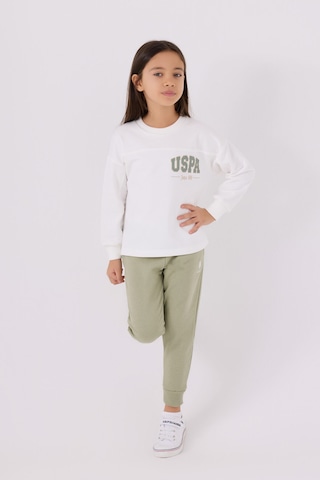 U.S. Polo Assn. U.s. Polo Assn Kız Çocuk Beyaz Eşofman Takımı Us1976-c-v1 Beyaz