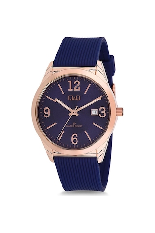 Q&Q BL71J804Y Silikon Kordonlu Takvimli Kadın Kol Saati