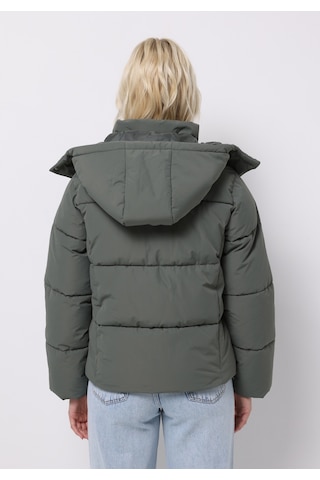 Colins Regular Fit Kapüşonlu Fermuarlı Astarlı Çıkarılabilir Kapüşonlu Kadın Yeşil Mont Cl1075970 Q1.v1 Sag Sage