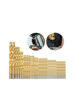 Kangvka 99 Parça Hss Titan Kaplı Matkap Ucu Seti, 1.5-10mm, Ahşap, Plastik Ve Alüminyum İçin Metal Çalışma Aracı