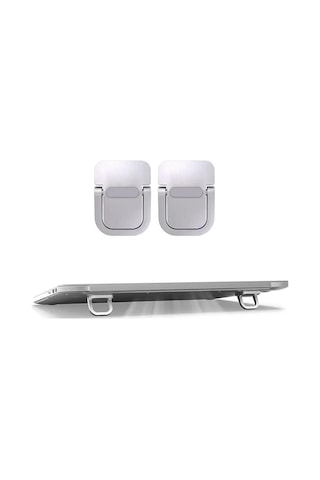 Dizüstü Bilgisayar Standı 1 Çift Mini Katlanabilir Dizüstü Bilgisayar Standı Çinko Alaşım Klavye Yükseltici