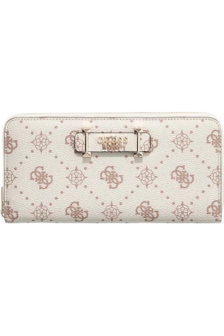 Guess Carrie Logo Kadın Cüzdan Swgp9898146 Krem
