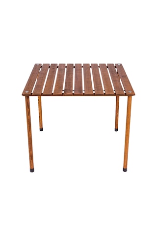 Bag The Joy 70 x 70 x 55 CM Ahşap Katlanır Kamp Masası - Kahverengi