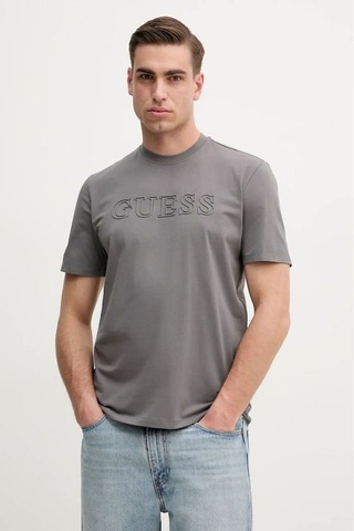 Guess Erkek Tshirt Koyu Gri