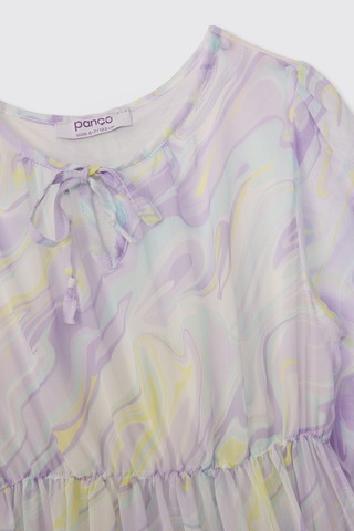Panço Kız Çocuk Lila Elbise 2611gk26060 Mor
