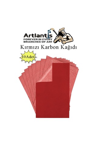 Kırmızı Karbon Kağıdı A4 10 Adet 21x29,7 Cm Kopya Kağıdı Transfer Kağıdı Renkli Karbon Kağıdı