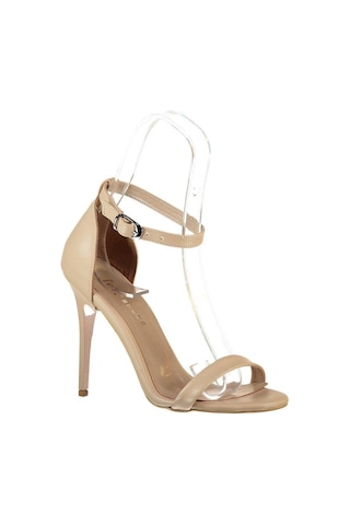 Fox Shoes B922112609 Bej İnce Topuklu Kadın Ayakkabı Bej