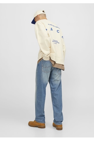 Jack & Jones Erkek Eddie 607 Loose Fit Jean 12253698 Blue Denim Mavi