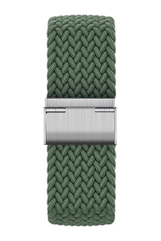 Samsung Galaxy Watch 8 40mm / 44mm / 46mm Classic Uyumlu Metal Clips Kumaş Örgü Akıllı Saat Kordon