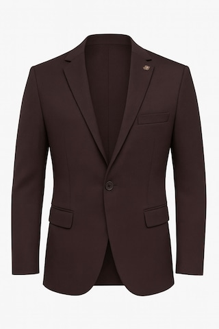 Plus Scorpion Kahverengi Erkek Slim Fit Blazer Ceket Şık, Modern, Günlük Ve Ofis Kombinlerine Uygun Tek Düğmeli Erkek Ceketi Kahverengi
