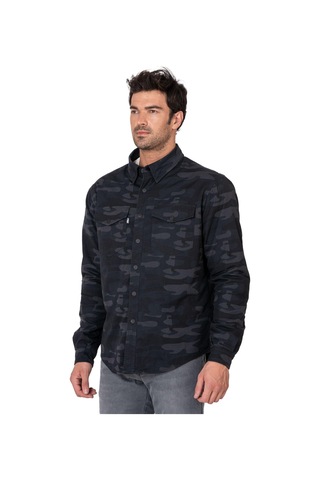 Thebikerjeans Eagle Camo Korumalı Motosiklet Gömleği Erkek