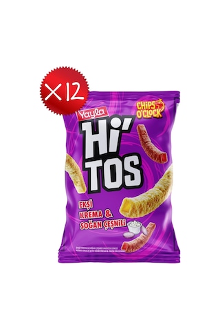 Yayla Hi'tos Ekşi Krema Ve Soğan Çeşnili Patates Çerezi 100 G X12