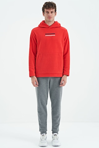 Tommy Life Hern Fiesta Erkek Polar Sweatshirt - 88301 Kırmızı