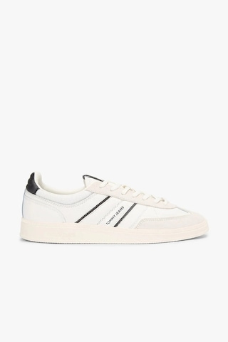 Tommy Hilfiger The Greenwich Edge Karışık Dokulu Erkek Beyaz Sneaker Em0em016720k9 Beyaz