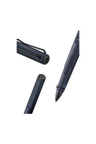 Lamy Safarı Note+ Apple Uyumlu iPad Tablet Kalemı Celık Sıyah Mavı Tonlu Mavi