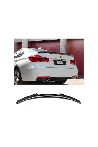 BMW 5 Serisi İçin Uyumlu F10 M4 Spoiler Piano Black 2010-2016