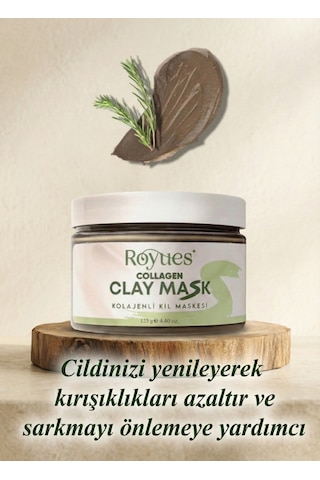 Leke Ve Siyah Nokta Karşıtı Kolajen Kil Maskesi - Collagen Clay Mask 125 Gr
